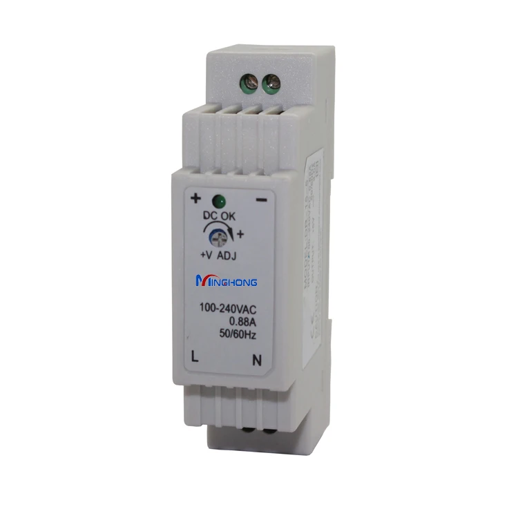 Nice price DR-15 switch power inverter 5V 3A 12V 1.25A 15V 1A 24V 0.63A 15W Industrial Din Rail Power Supply with CE