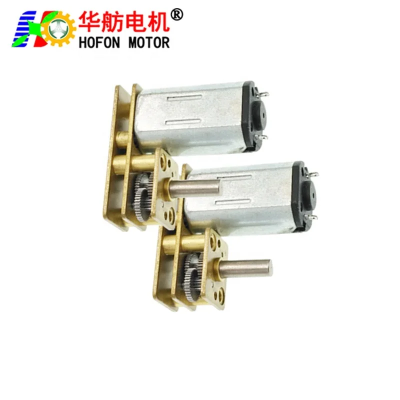 Hofon 24mm GM1024-N30VA Low Rpm 3V 5V 6V 12V DC Metal reducer Motor 12 volt geared motor For Smart Lock
