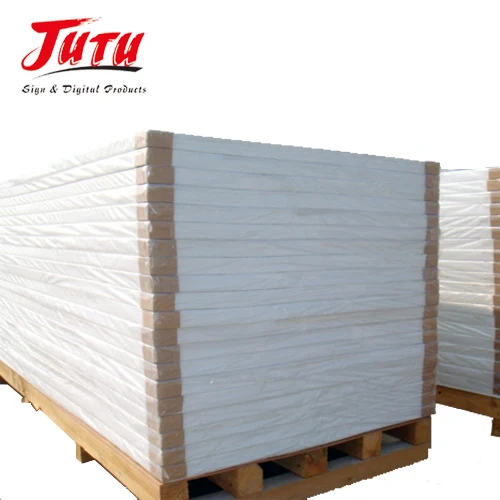 JUTU Factory Price 4x8 Rigid Forex/Celuka/Sintra Core PVC Plastic Foam Board Sheet For Furniture Material