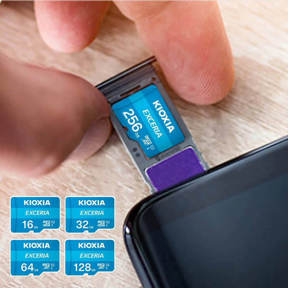  Оригинальная карта памяти KIOXIA 64 Гб 128 ГБ TF Micro SD 16 32 класс 10 100 м/с флэш tf для