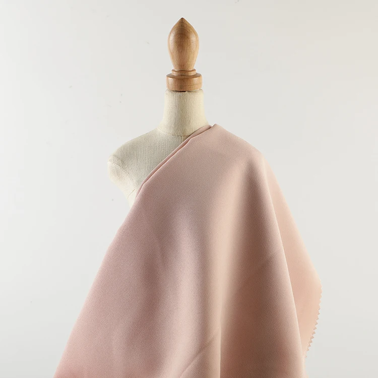 Лидер продаж, Корейская однотонная окрашенная ткань из 100% полиэстера для рубашек и платьев, однотонная ткань для одежды