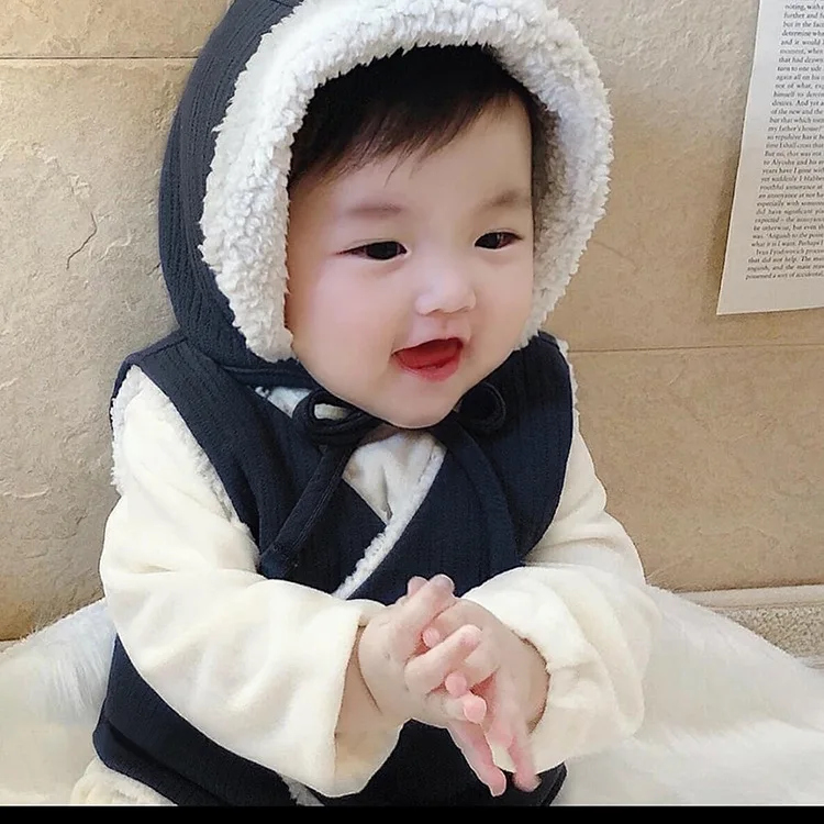 Ins Shaolin Spring Retro Space Cotton Vest Children Vest Baby Cotton-padded Jacket Wholesale