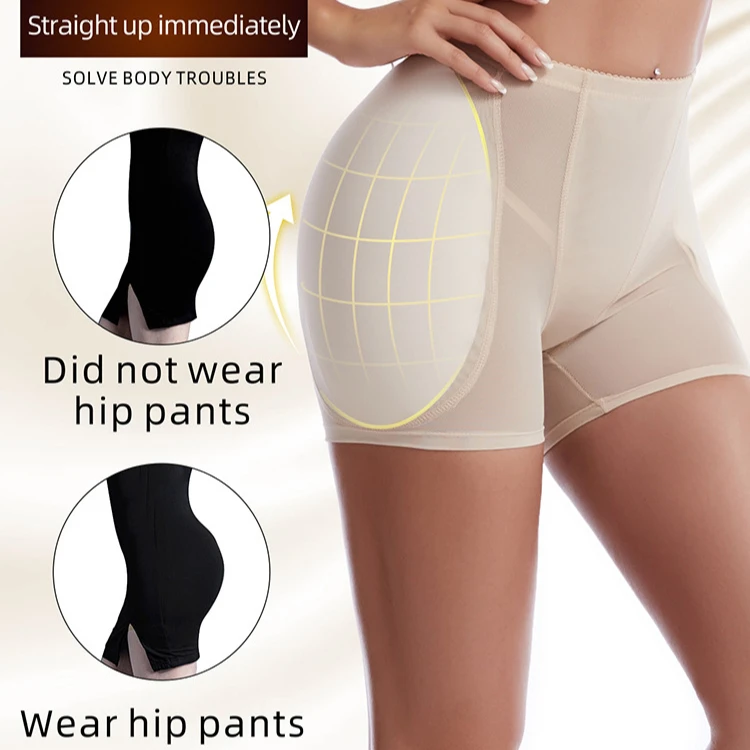 Custom Women Silicone Padded Butt Foam Panties Butt Lifter Shorts Padded Hips And Buttock Panties Hip Enhancing Panties