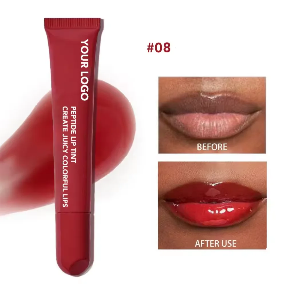 Private Label 8 Colors  Lip balm Gloss High Quality Moisturizing Long Lasting Clear Lip gloss