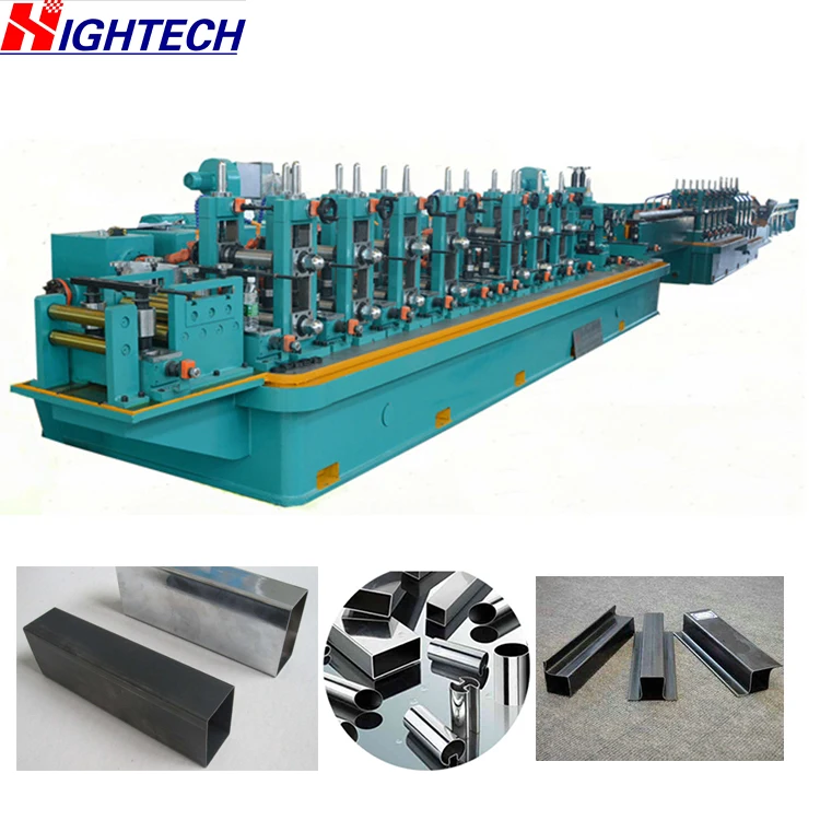 High Frequency Stainless Steel Tube Mill Lines Round Square Pipe Machine Pipe Production Line