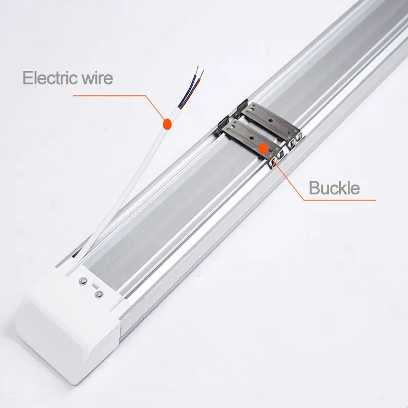 Profile aluminum for batten light 2FT 4FT 36w 40w PF0.5 IC driver office lighting led linear ceilling lamp