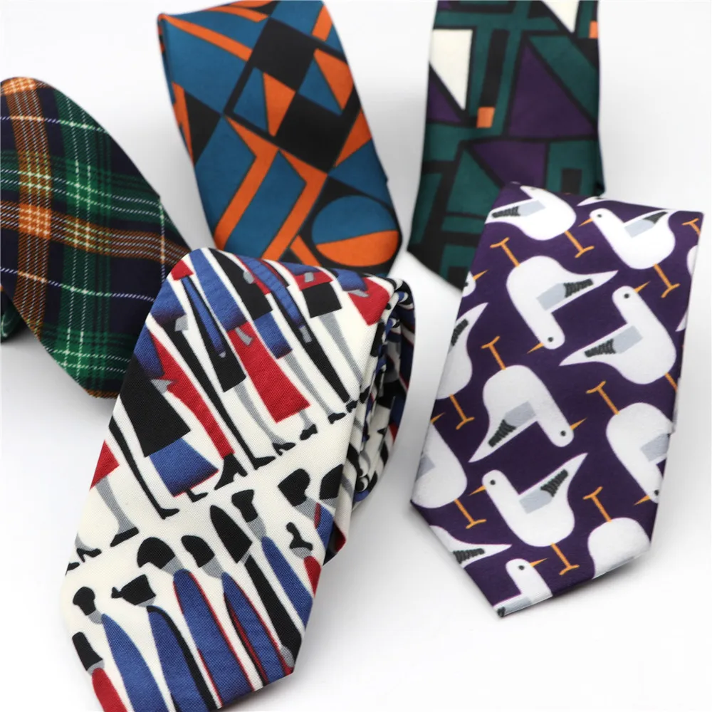 
Шифоновый галстук шириной 7 см, праздничный галстук из полиэстера, мягкий дизайнерский галстук с персонажами, галстуки в полоску для музыкальных нот 