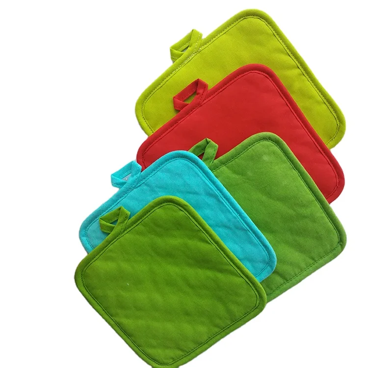 Дешевый кухонный термостойкий хлопковый простой держатель для кастрюль