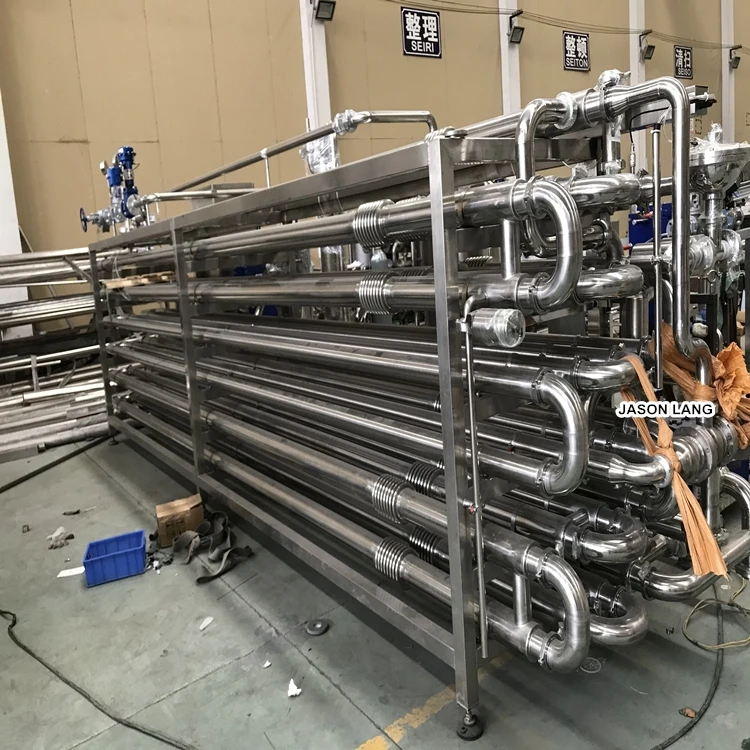 Tube in Tube Aseptic Sterilizer Used in Fruits Paste/Juice Production Line