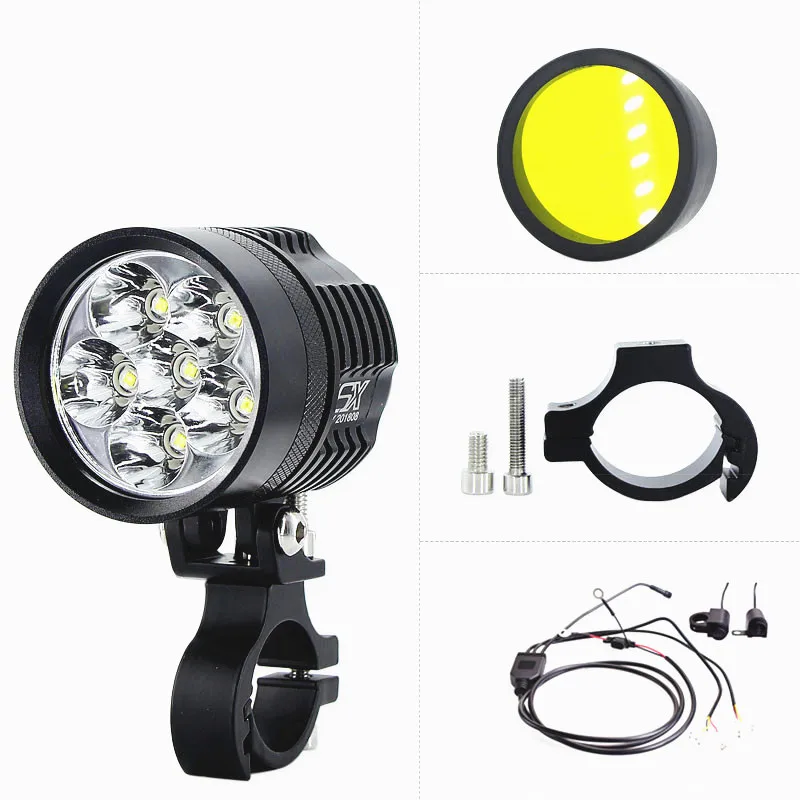 L6X L4X l9X C ree 60W moto Led mini Auxiliary Lights work fog spot driving headlights in Auto Lighting Systems