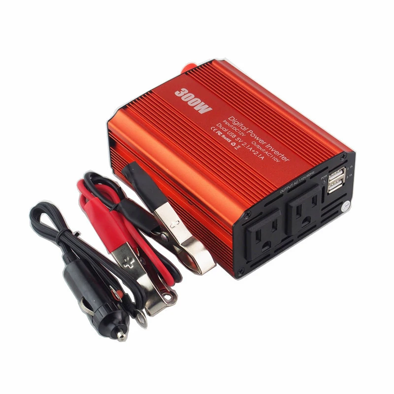 Инвертор 300 Вт 12 В переменного тока 220 В инвертор мощности инвертор немодулированного синусоидального сигнала