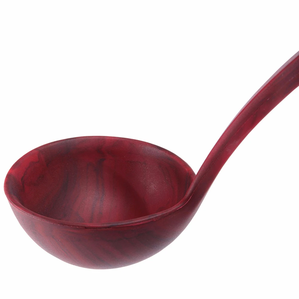 Nonstick Kitchen Tools Gadgets kitchen utensil set Silicone Wood color big Soup Ladle Soup spoon kitchen accessories