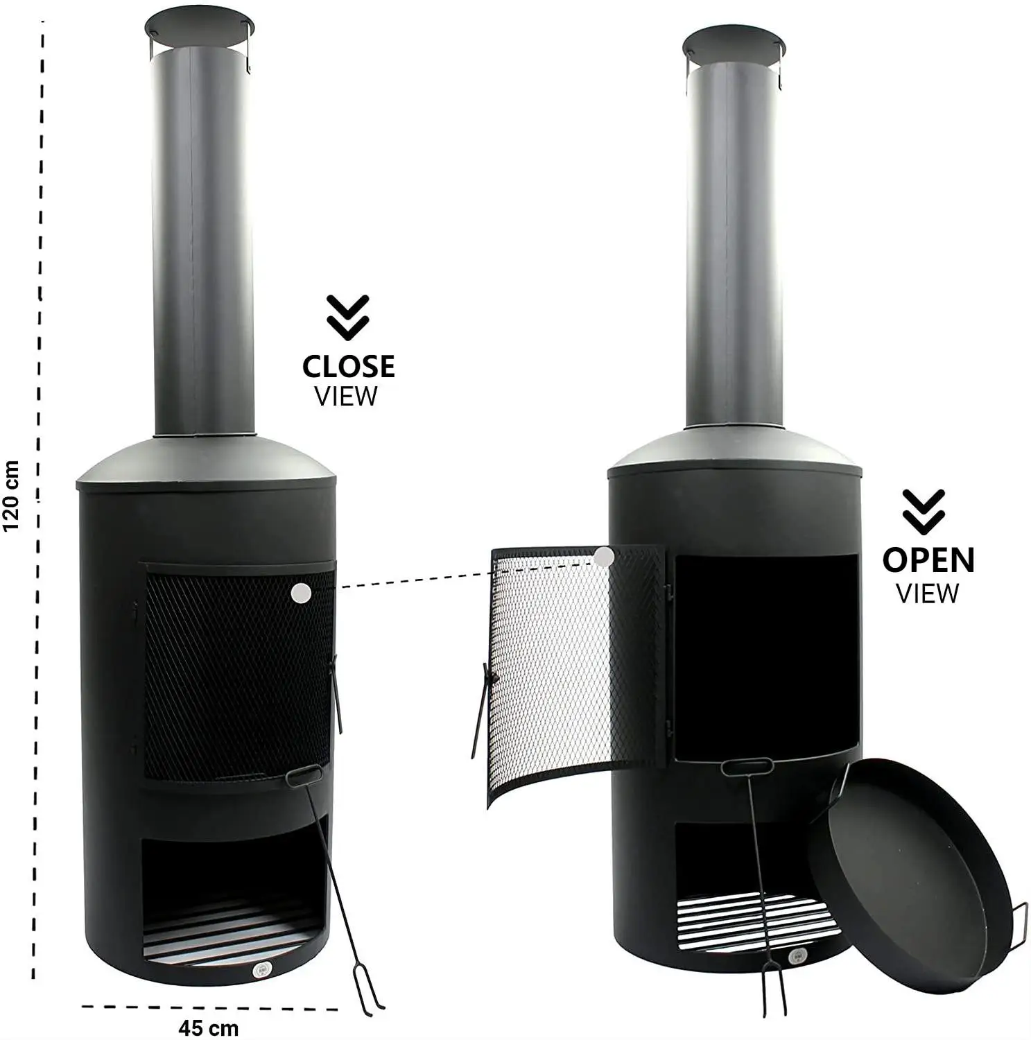 Наружный камин обогреватель для патио садовый задний двор огнеупорный