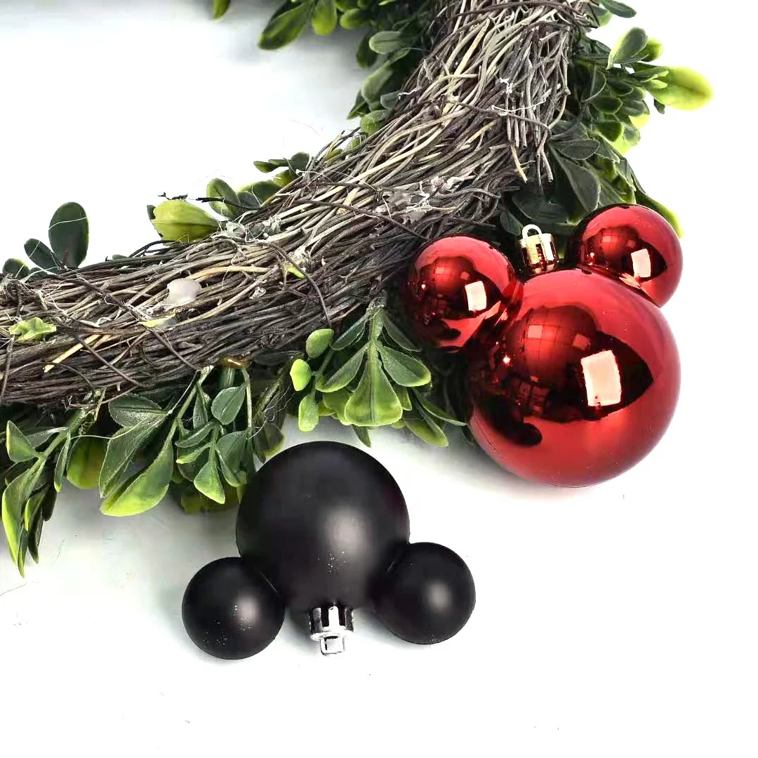 Promotional Customized Logo Multicolor Christmas Stress Ball Picks Ornaments Glass Christmas Crochet Ball