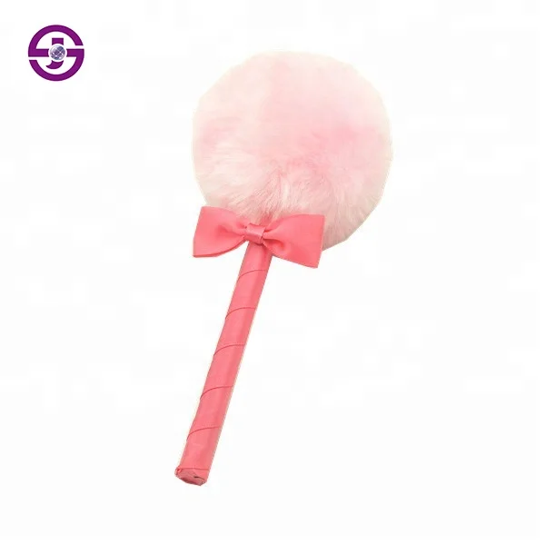 High Quality Body Highlighter Makeup Puffs Long Handle Plush Self Tanner Powder Sponge Applicator Tanning Beauty