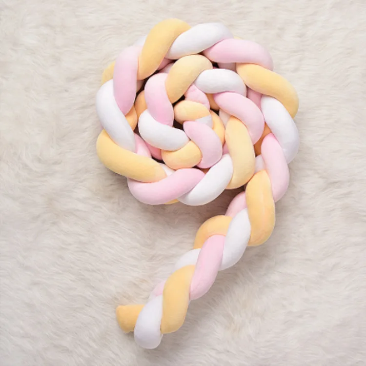 
Instagram Hot Selling Hypoallergenic Microfiber Cotton Wadding Baby Crib Bumper 