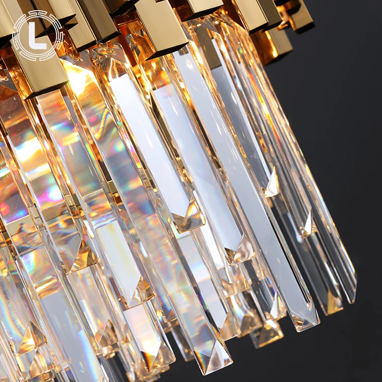 best selling nordic room lighting decor lustre led k9 luxury chandelier modern crystal hanging lamp pendant lights for home