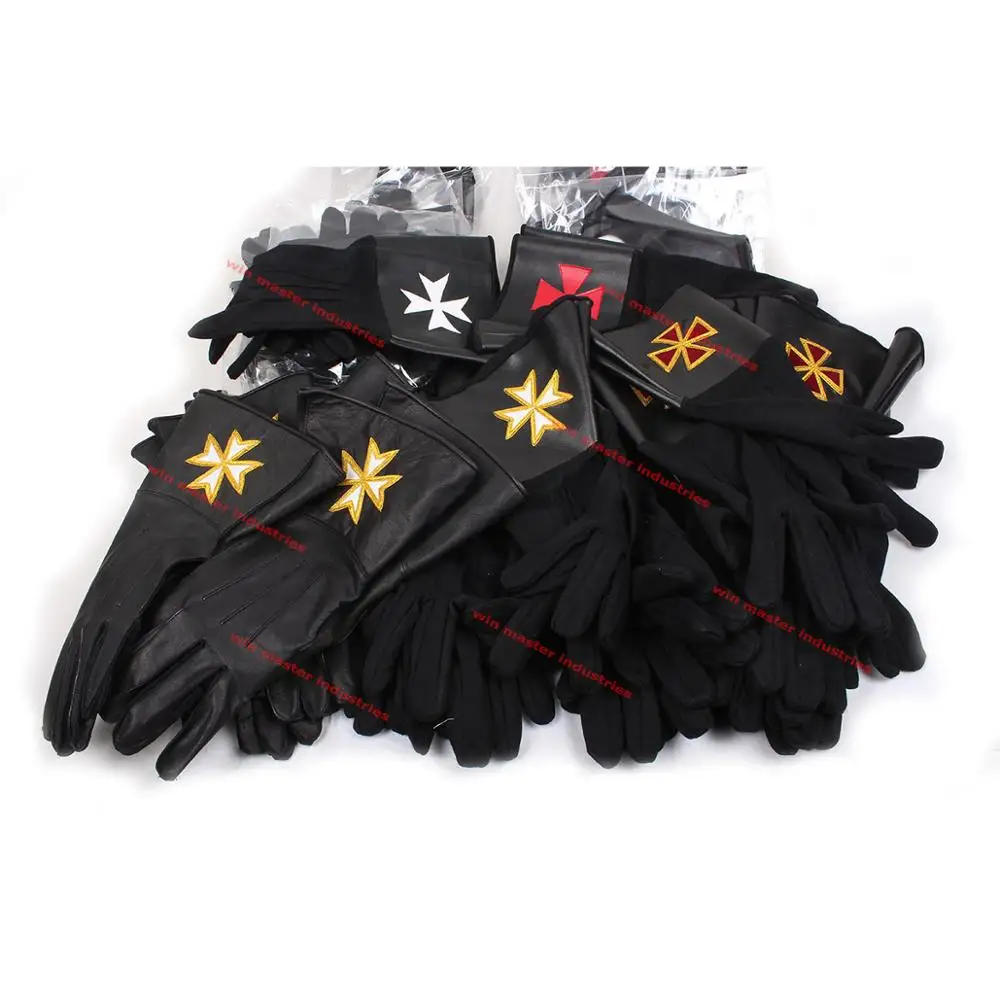  Перчатки Masonic regalia KT KM St. Thomas of Acon белые