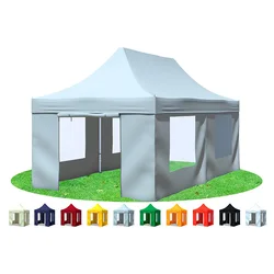 Modern Design Aluminum Waterproof Automatic 10X10 Pop Up Outdoor Gazebo Hexagonal Folding Trade Show Heavy Duty Canopy Tents