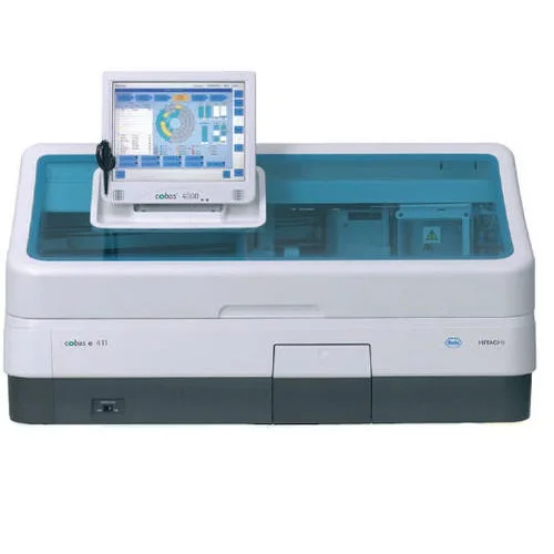 Original Roche Cobas E 411 Automated Immunoassay Analyzer/Chemiluminescence Immunoassay System With Original Roche reagents