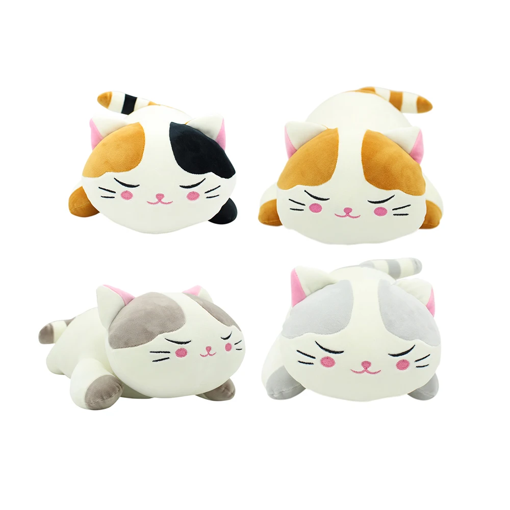 Weighted Stuffed Soft Plush Toy Animal Pillow Cute Weighted Stuffed Animals Cat Cushion Plushies Lunch Break Animal Plush Pillow