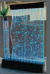 acrylic panel led water bubble fountain wall for home hotel bar decoration