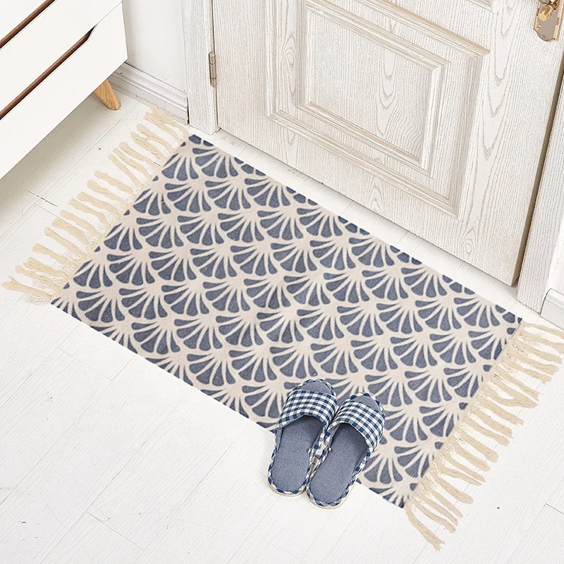 Arabic style ancient  High quality home decorative floor mats with tassels