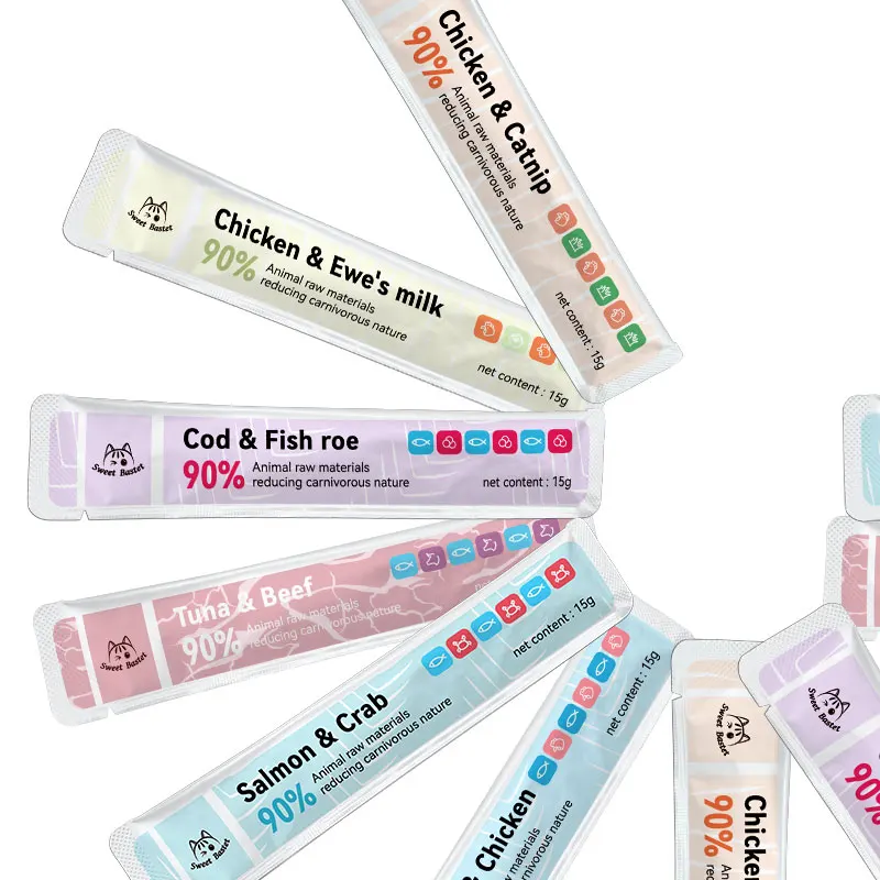 wholesale price best wet food for kittens Multiple flavors of nutritious cat strips High protein nutrition