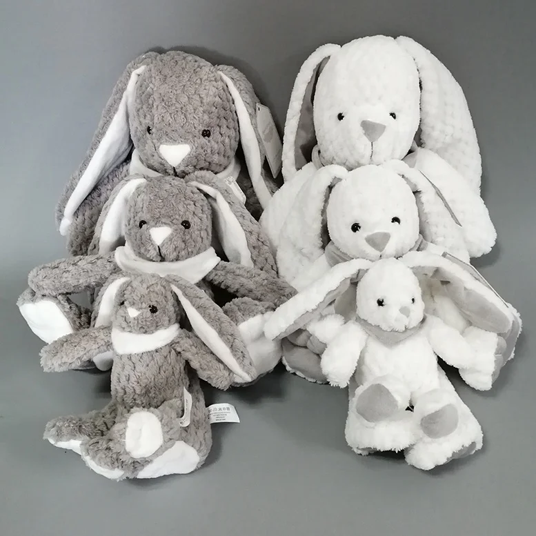 Прошел EN71 20 см Супер softcuddly игрушка белый и серый кролик мягкие стыдливой бежевый кролика