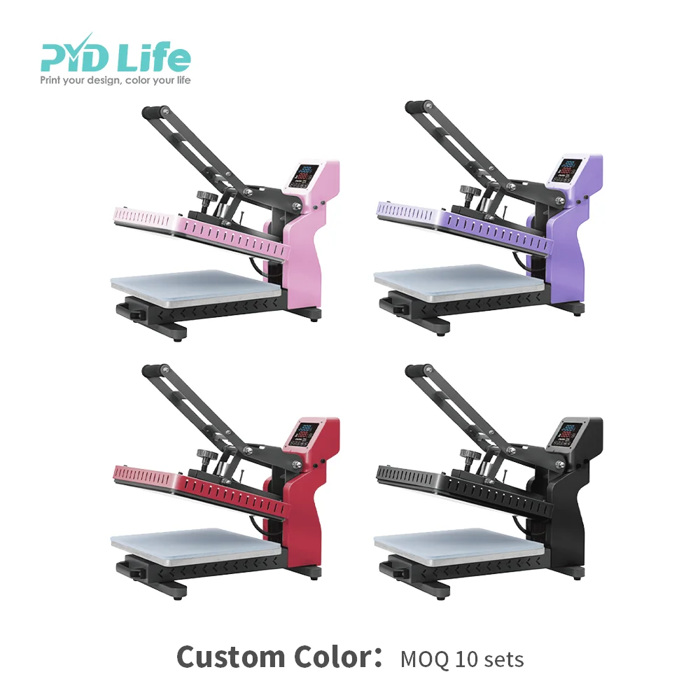 Pyd Life Heat Press 38*38/40*60/40*60cm Flatbed Heat Press Transfer Machine For T-Shirt/Ceramics Tiles/ Glass/Phone Covers