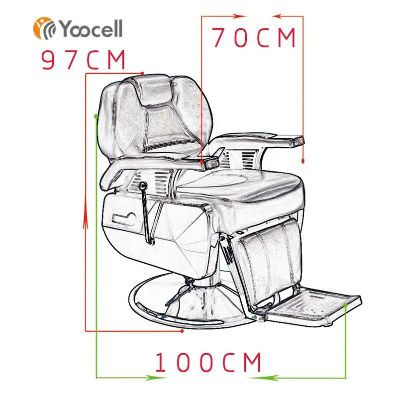 Yoocell Best Selling Black Cheap Prices Men Hydraulic Vintage Barber Chair For Shaving