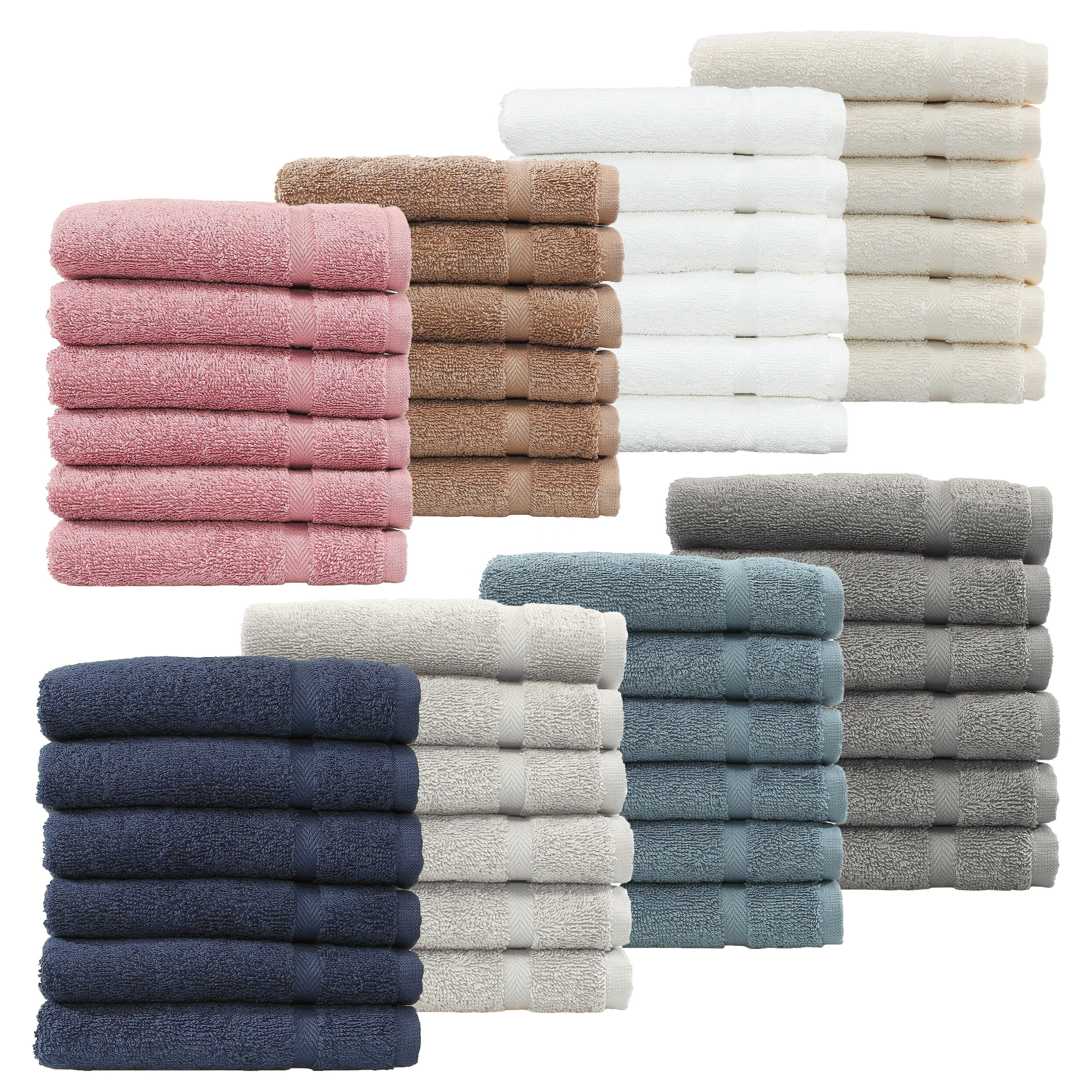 Spa Hotel White Towels 100% Cotton Terry Washcloth Custom Bath Towel