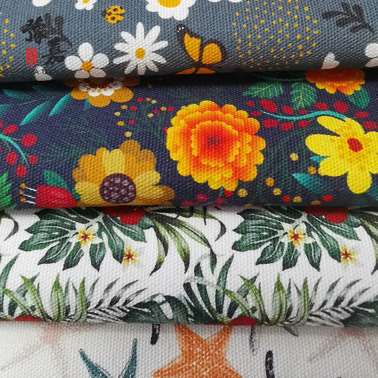 NO MOQ 100% pure cotton digital art printed on canvas