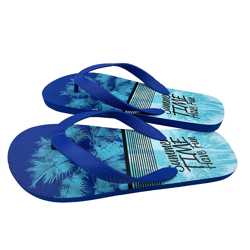 China supplier cheap summer slipper men anti-slip PE board sublimation flip flop slippers bubble