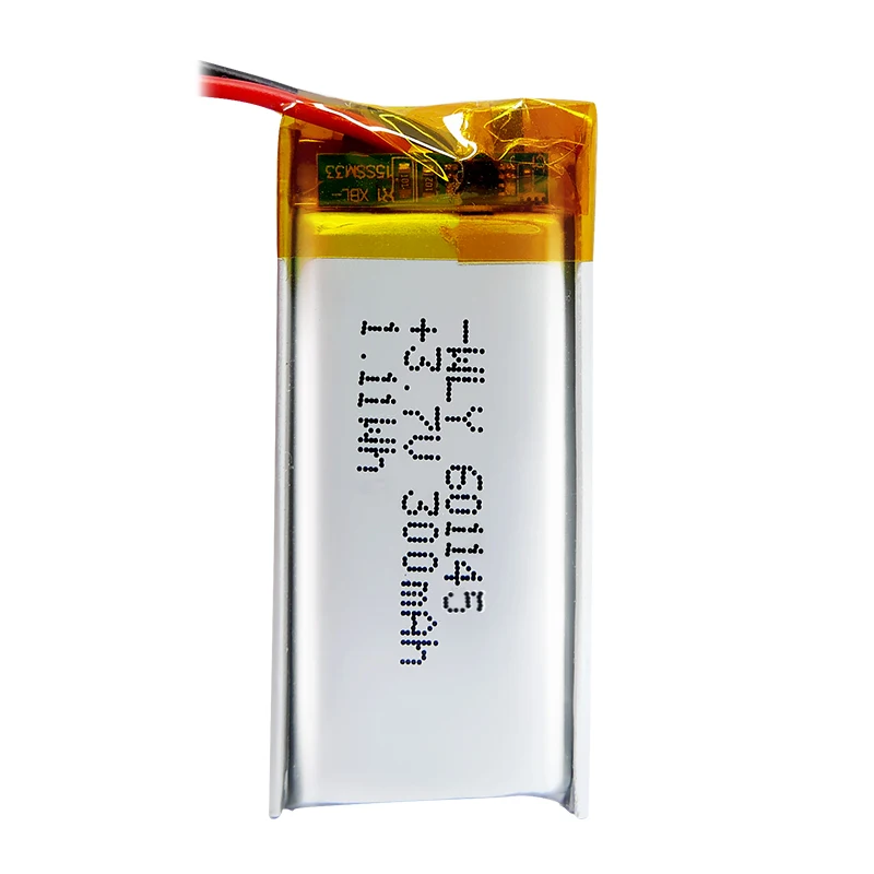 BIS UN38.3 MSDS KC 3.7V Polymer Lithium Battery 300mah 601145