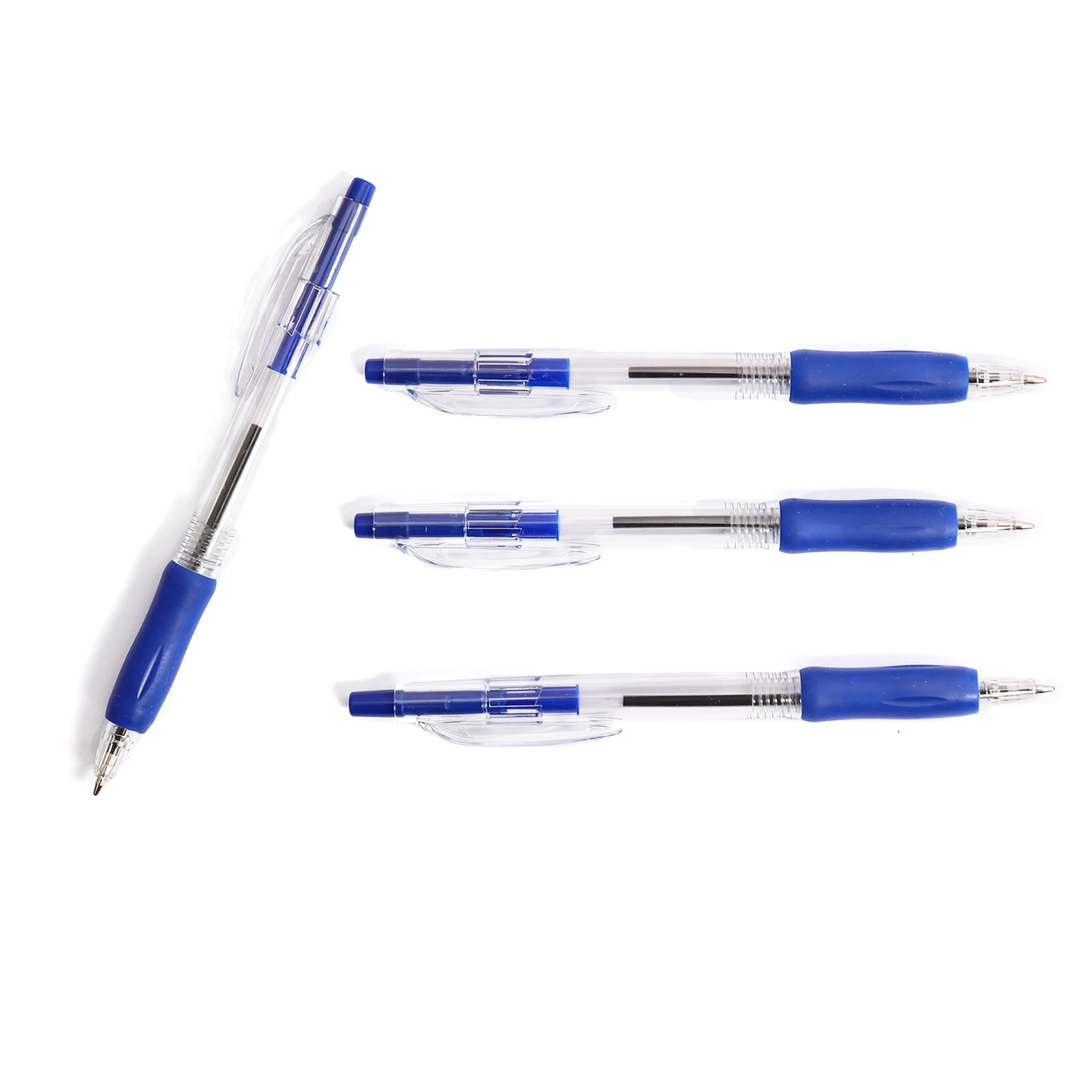 0.5mm Blue Customized Water-Based Ballpoint Pen Nice Neutral Gel Bullet Plastic Pen 0.7mm Writing Width for Office & School Use