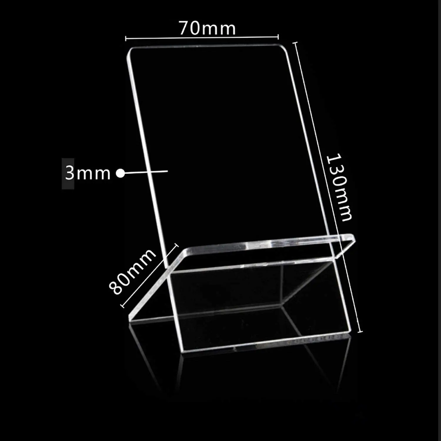 Ins Portable Removable Phone Stand Can Be Customized Logo Acrylic Phone Rack Store Shelf Display Stand Phone Holder