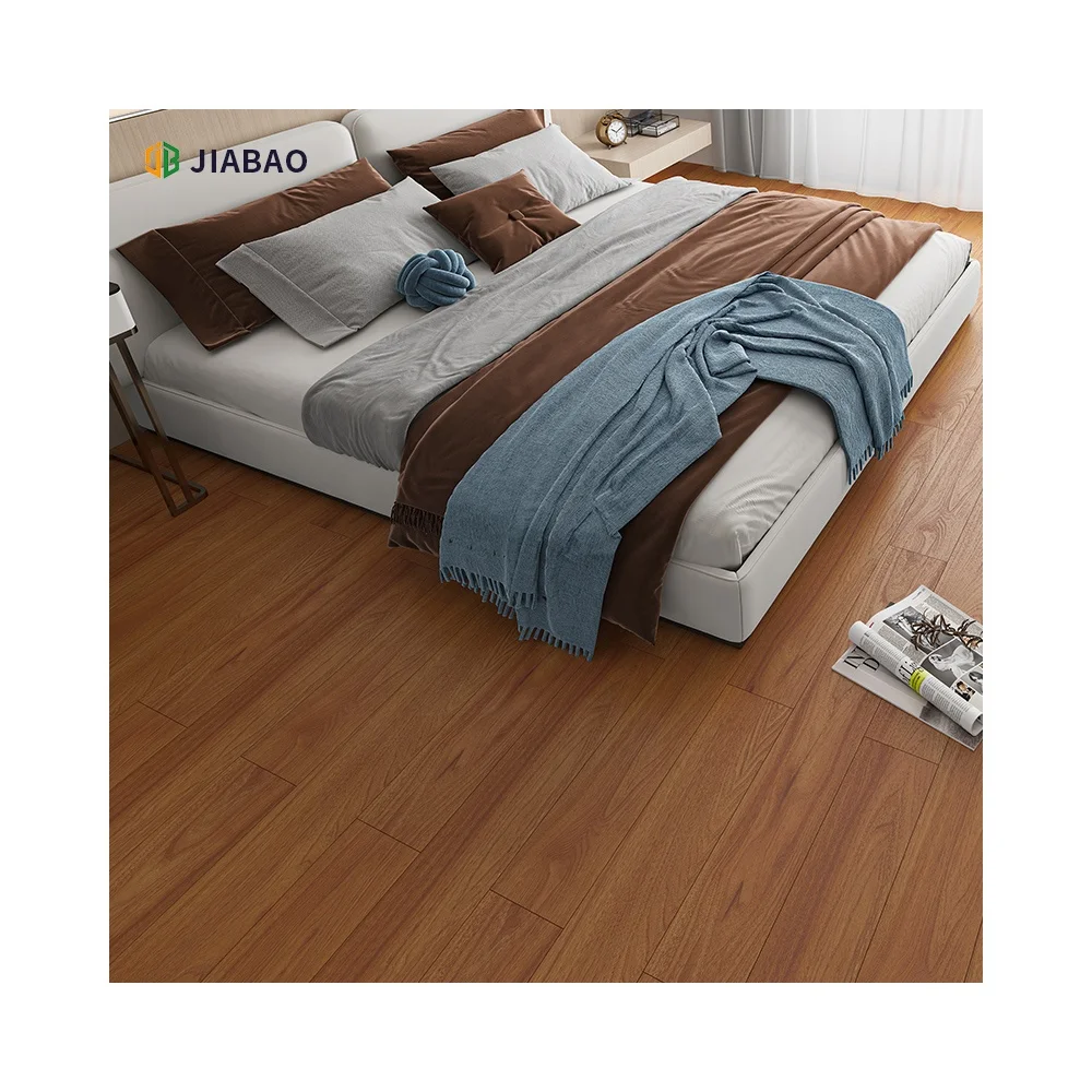 2mm shiny pine wood wave surface water resistant laminate flooring