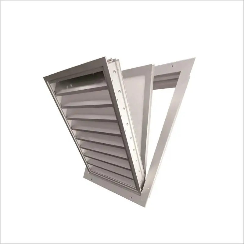 Integrative front open IP54 dust filtered weatherproof Ventilation filter louver for special Container