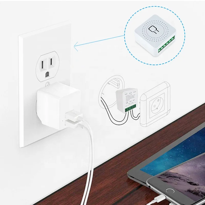 Автоматический выключатель Tyelc Homekit умный автоматический с дистанционным управлением Поддержка Google