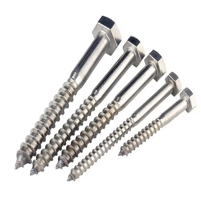 DIN571 Hex Head Wood Screw Zinc Plated Wood Screw