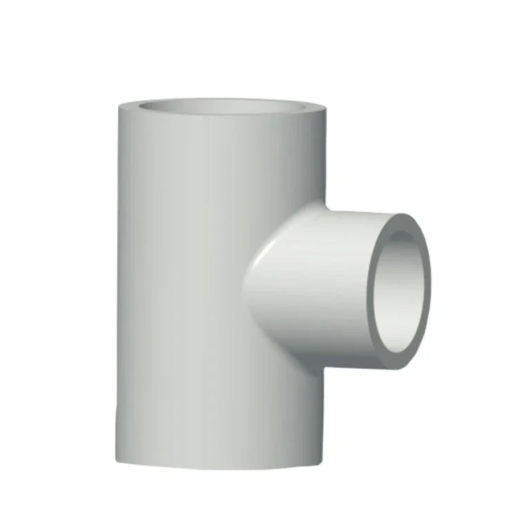 aging resistance excellent workmanship durable white pvc-u plastics plumbering long sanitary tee fittings