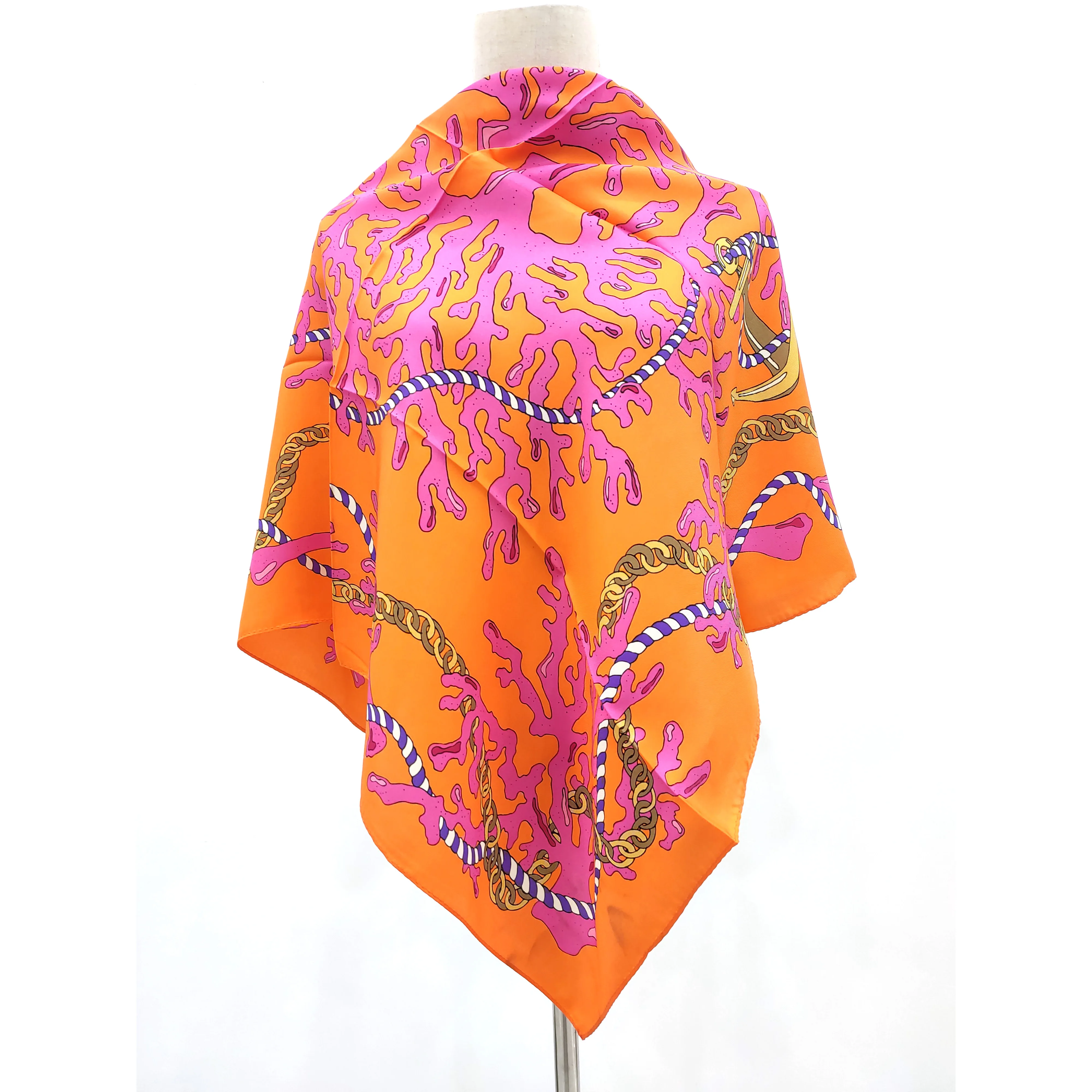 
Wholesale modal silk scarf printed silk modal scarf twill fabric 