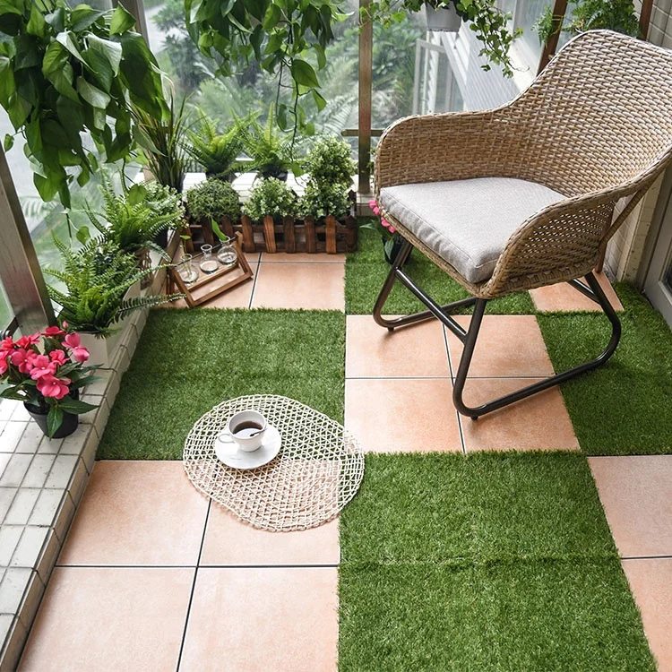 synthetic grass artificial turf, artificial grass garden floor tile in cheap price
