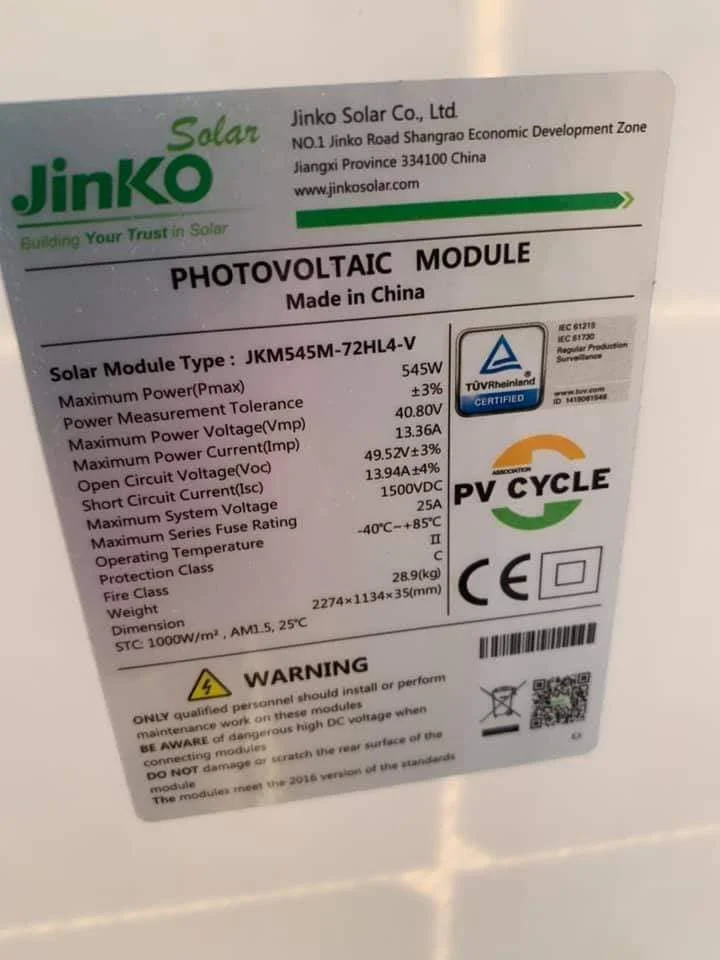 Топовый бренд JINKO 470 Вт 460 солнечная панель высокоэффективный фотогальванический модуль 540 545 550 для электростанции