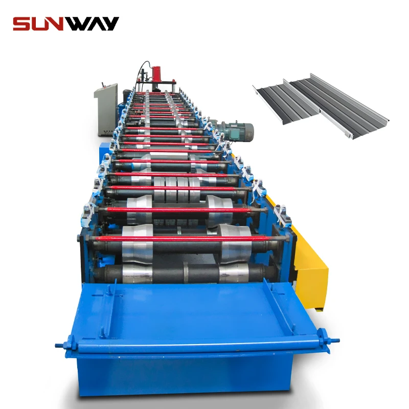 Standing Seam Forming Machine Clip Lock Roofing Sheet Roll Forming Machine