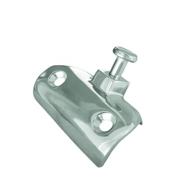 
Stainless Steel 316 Bimini Top Windshield Side Mount with bolt 90 degree 58x28mm 