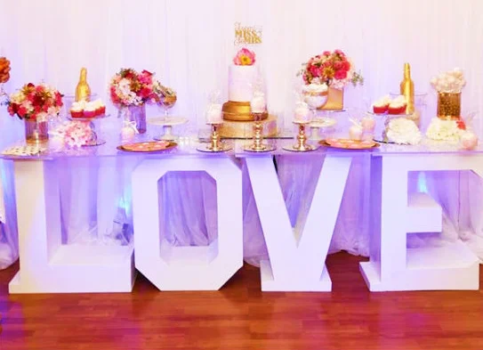 Love Letter Cake Candy Table For Wedding Party Event Decoration
