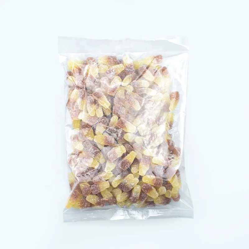 MIniCrush bulk confectionery sugar costed cola bottle shaped gummy candy sour kids candy