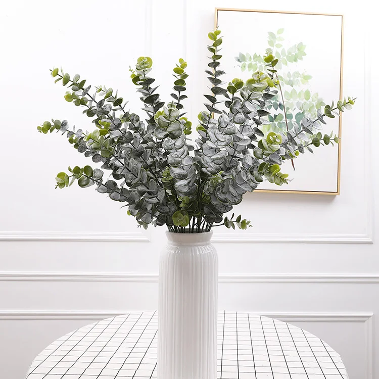 
Indoor Decorative Real Touch Tropical Green Plants Artificial Banana Palm Eucalyptus Monsteras Leaves for Sale 